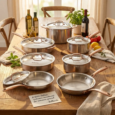 Bellavita 10-Piece Titanium Complete Kitchen Set - Premium Setup