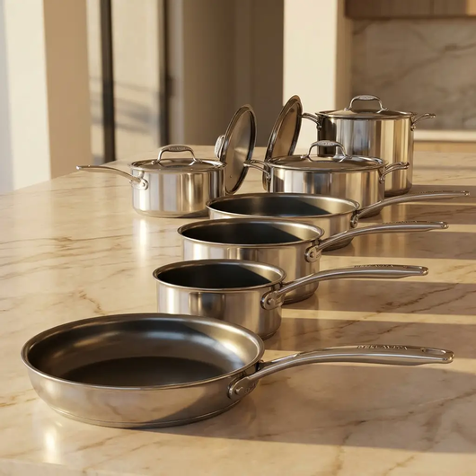 Bellavita 6-Piece Titanium Family Set - Secondary Angle