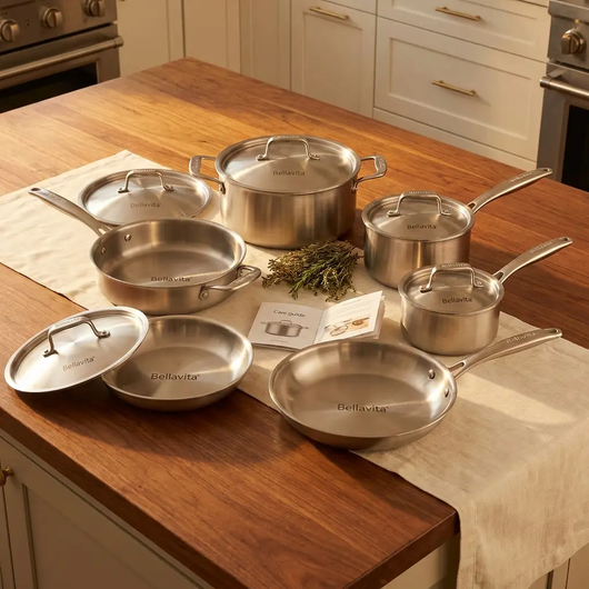 Bellavita 6-Piece Titanium Family Set - Premium Setup