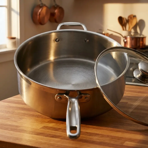 Bellavita Deep Family Pan with Lid