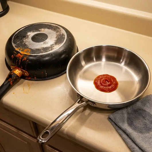 Bellavita Deep Family Pan with Lid by Bellavita Cookware - Upgrade Image