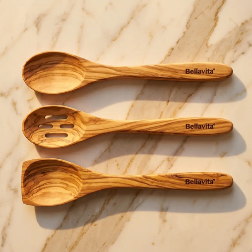 Bellavita Olive Wood Spoon Set - 3 Piece