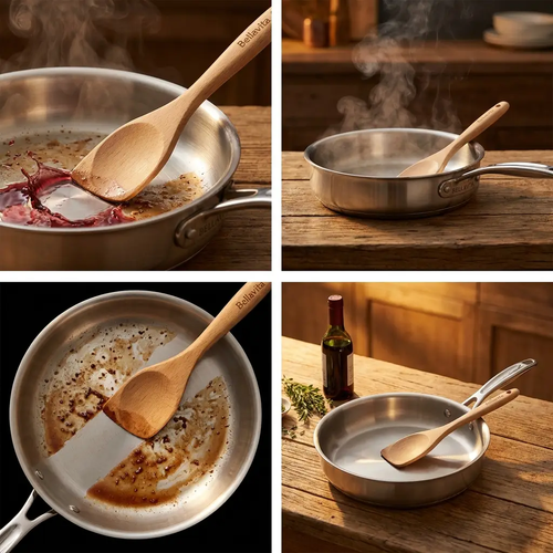 Bellavita Olive Wood Spoon Set - 3 Piece