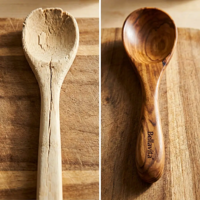 Bellavita Olive Wood Spoon Set - 3 Piece - 07 Upgrade Image