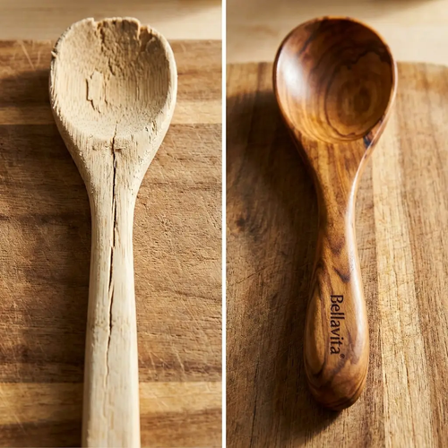 Bellavita Olive Wood Spoon Set - 3 Piece