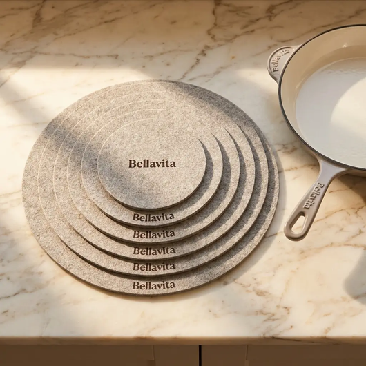 Bellavita Felt Pan Protectors - Set of 6 - 02 Secondary Angle