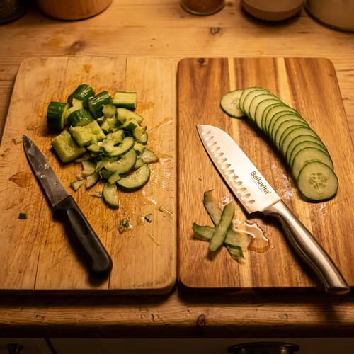Bellavita Santoku Knife - 7 inch Versatile Blade