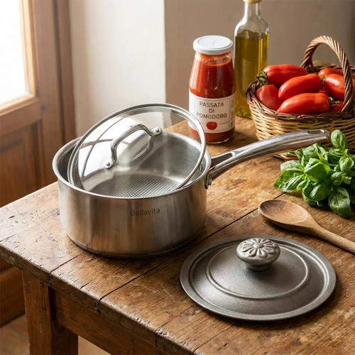 Bellavita Titanium Saucepan with Lid