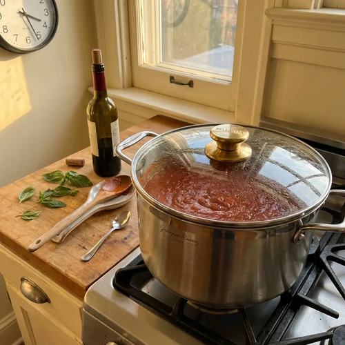 Bellavita Titanium Stockpot with Lid