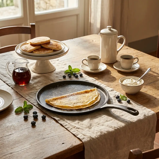 Bellavita Titanium Crepe and Egg Pan by Bellavita Cookware - Premium Setup