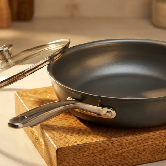 Bellavita Titanium Everyday Pan with Lid by Bellavita Cookware - Secondary Angle