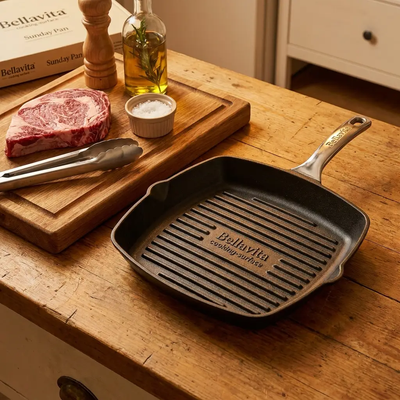 Bellavita Titanium Grill Pan - Premium Setup