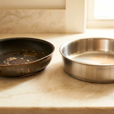 Bellavita Titanium Saute Pan with Lid by Bellavita Cookware - Upgrade Image