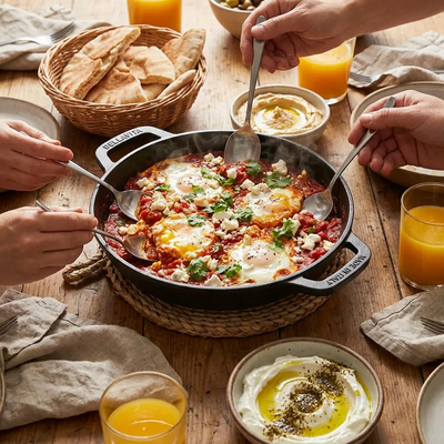 Bellavita Titanium Pan with Two Handles - Family Kitchen