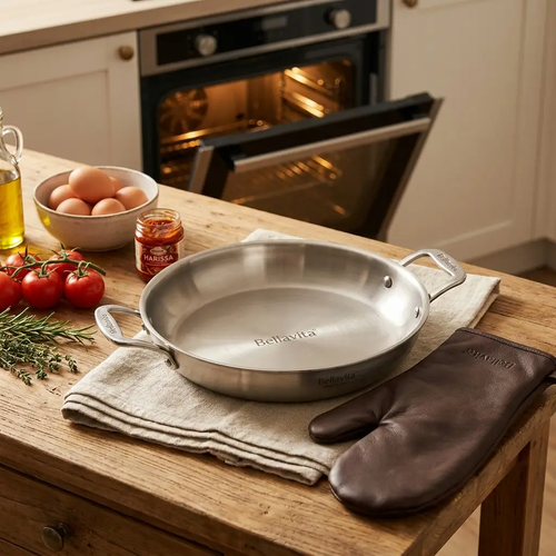 Bellavita Titanium Pan with Two Handles