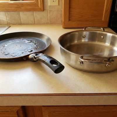 Bellavita Titanium Pan with Two Handles - Upgrade Image