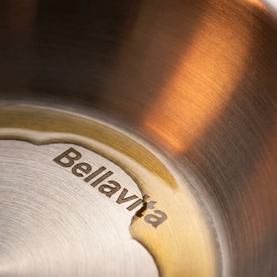 Bellavita Titanium Wok with Flat Base - Material Close-up
